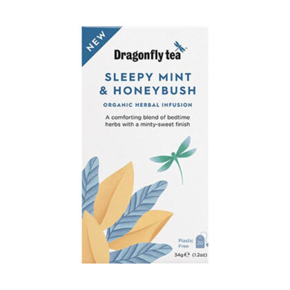 Dragonfly Sleepy Mint & Honeybush Herbal Infusion Organic 20 bags