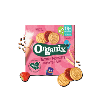 Organix Jammie Monsters Strawberry & Apple Organic 64g
