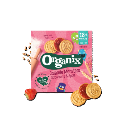 Organix Jammie Monsters Strawberry & Apple Organic 64g