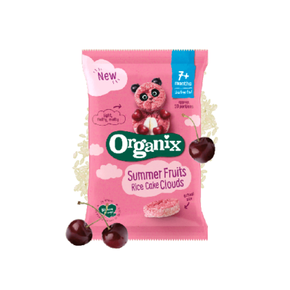Organix Summer Fruits Rice Cake Clouds Organic 40g