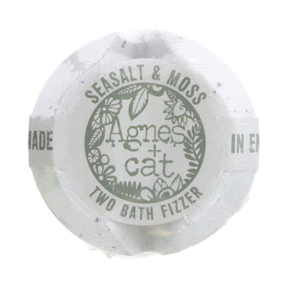 Agnes and Cat Seasalt and Moss Two Bath Fizzers 200g