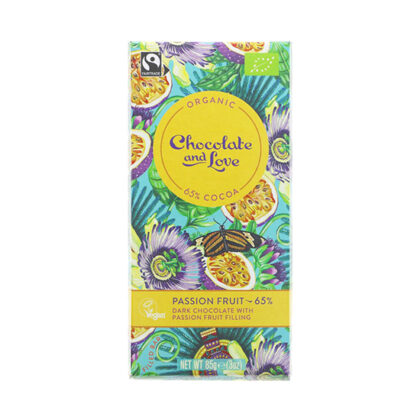 Chocolate and Love Passion Fruit Chocolate Organic 80g