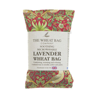 The Wheat Bag Company Lavender Wheat Bag Strawberry Thief Crimson