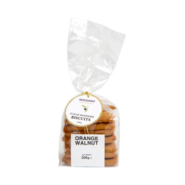 Seggiano Tuscan Handmade Orange Walnut Biscuits 200g