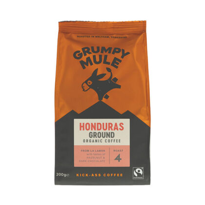 Grumpy Mule Honduras Ground Coffee Organic 200g