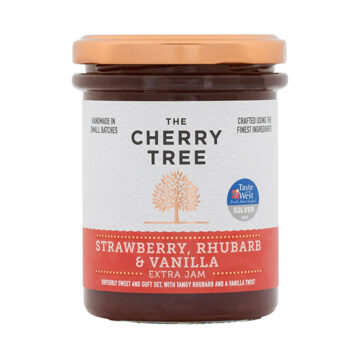 The Cherry Tree Strawberry, Rhubarb & Vanilla Extra Jam 225g
