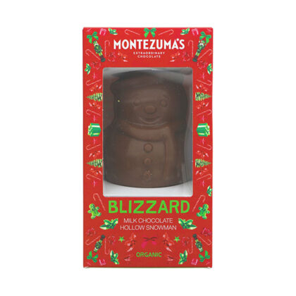 Montezuma’s Milk Chocolate Hollow Snowman Organic 75g