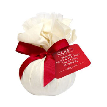 Cole’s Brandy Port & Walnut Christmas Pudding 454g