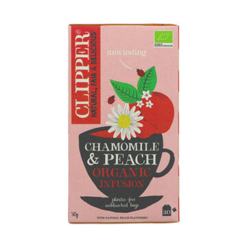 Clipper Chamomile & Peach Infusion Organic 20 bags