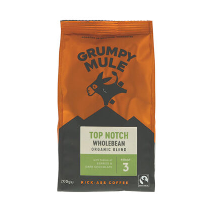 Grumpy Mule Top Notch Wholebean Coffee Organic 200g