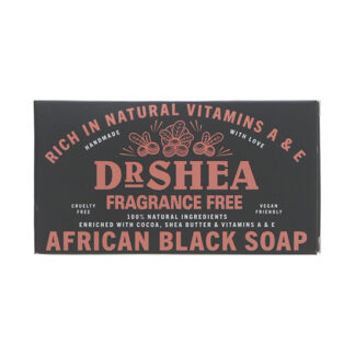 Dr Shea African Black Soap Fragrance Free 100g