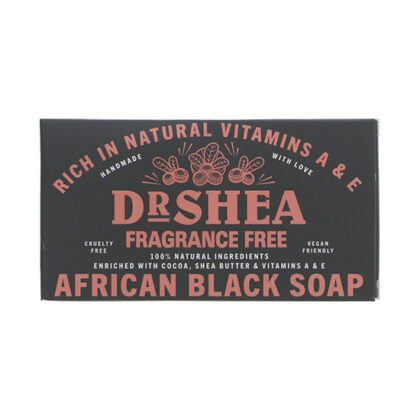 Dr Shea African Black Soap Fragrance Free 100g