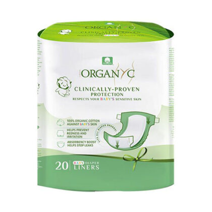 Organyc Baby Nappy Liners Organic 20 Liners