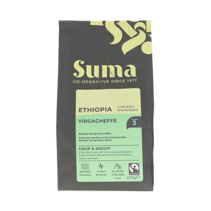 Suma Ethiopia Yirgacheffe Roast & Ground Coffee Organic 227g