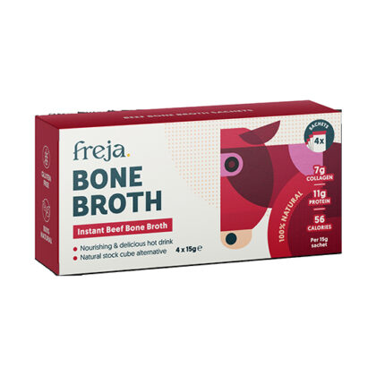 Freja Instant Beef Bone Broth Sachets 4x15g