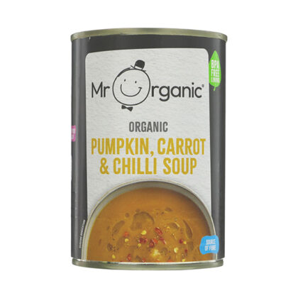Mr Organic Pumpkin, Carrot & Chilli Soup 400g
