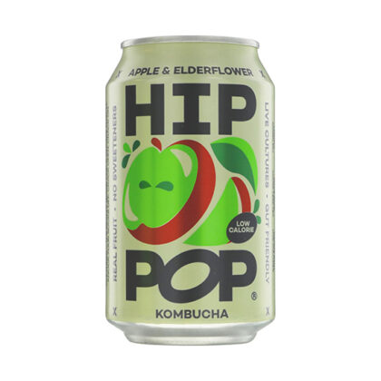 Hip Pop Apple & Elderflower Kombucha 330ml