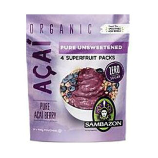 Acai Pure Unsweetened Organic 4 Superfruit Packs 400g