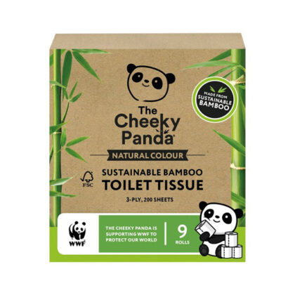 The Cheeky Panda Natural Colour Toilet Tissue 9 rolls