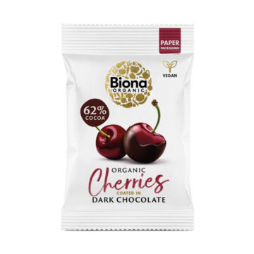 Biona Organic Cherries coated in Dark Chocolate 45g