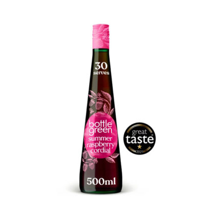 Bottled Green Summer Raspberry Cordial 500ml