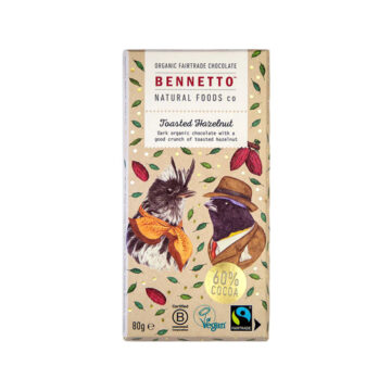 Bennetto Toasted Hazelnut Chocolate 80g