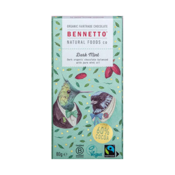 Bennetto Dark Mint Chocolate 80g