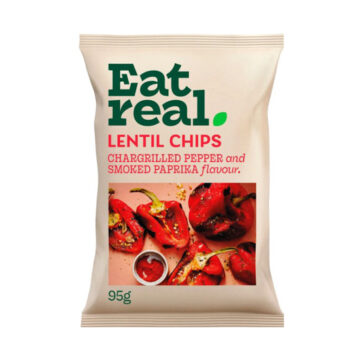 Eat Real Chargrilled Pepper & Smoked Paprika Lentil Chips 95g