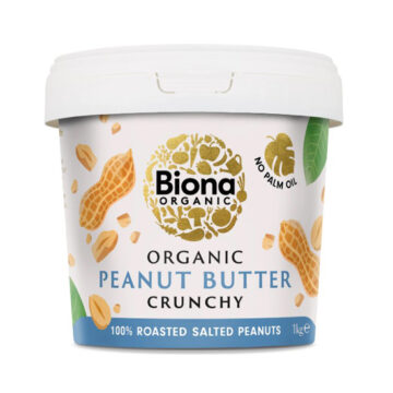Biona Peanut Butter Crunchy Salted Organic 1kg