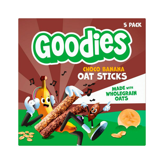 Goodies Choco Banana Oat Sticks 5x23g