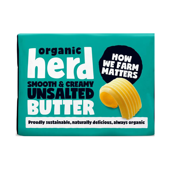Organic Herd Smooth & Creamy Unsalted Butter 250g