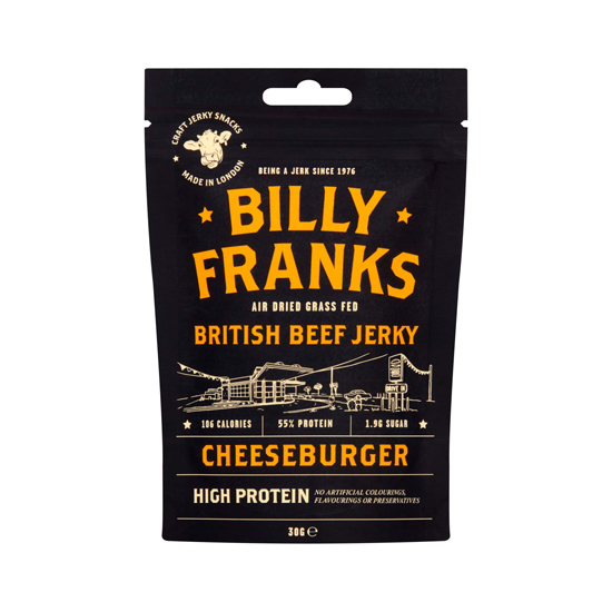 Billy Franks Cheeseburger Beef Jerky 30g