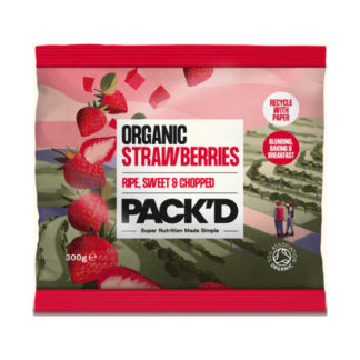 Pack'd Chopped Strawberries Organic
