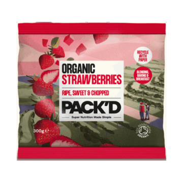 Pack’d Chopped Strawberries Organic