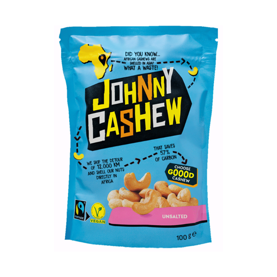 Johnny Cashew Nuts Unsalted 100g