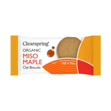 Clearspring Miso Maple Oat Biscuits Organic 40g
