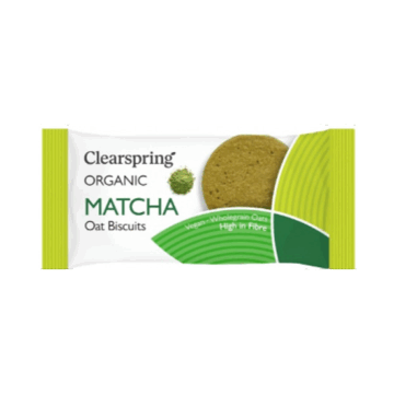 Clearspring Matcha Oat Biscuits Organic 40g