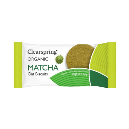 Clearspring Matcha Oat Biscuits Organic 40g