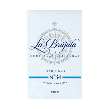 La Brujula 3/4 Sardines in Olive Oil 115g