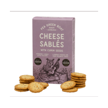 Pea Green Boat Cheese Sablés Cumin Seeds 80g