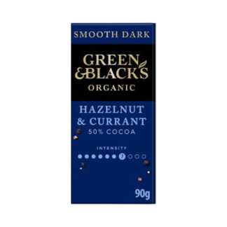 Green & Blacks Hazelnut & Currant Organic 90g