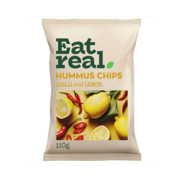 Eat Real Hummus Chilli and Lemon Crisps 110g
