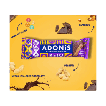 Adonis Keto Protein Bar Double Choc Crisp 45g
