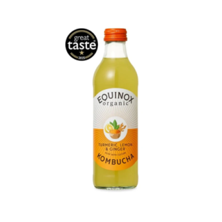Equinox Turmeric, Lemon & Ginger Kombucha Organic 275ml