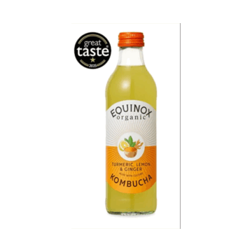 Equinox Turmeric, Lemon & Ginger Kombucha Organic 275ml