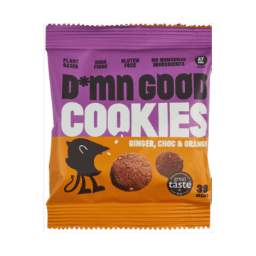D*mn Good Cookies Ginger, Choc & Orange 38g
