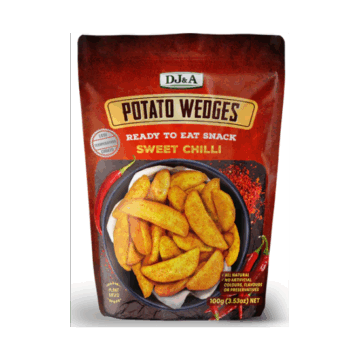 DJ&A Potato Wedges Sweet Chilli 100g