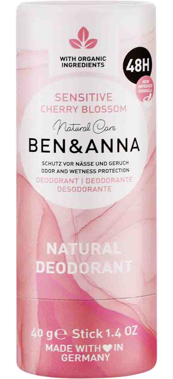 Ben & Anna Natural Deodorant Sensitive Cherry Blossom 40g
