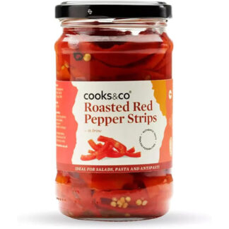 Cooks & Co Red Pepper Strips 300g