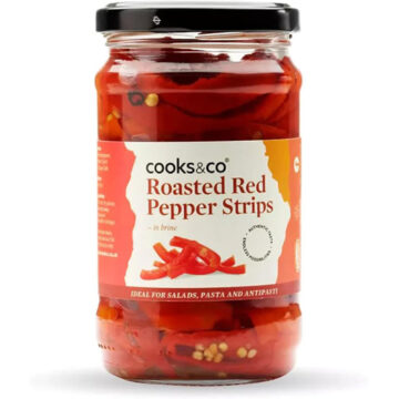 Cooks & Co Red Pepper Strips 300g